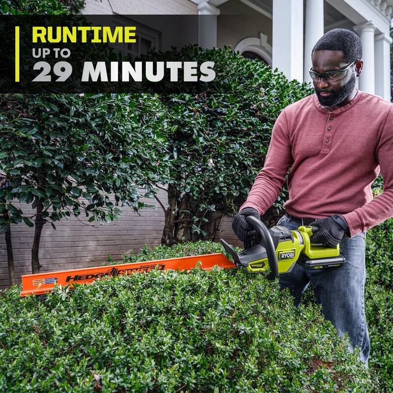 RYOBI 40V HP Brushless Whisper Series 26 in. Cordless Battery Hedge Trimmer (Tool Only) - RY40606BTL