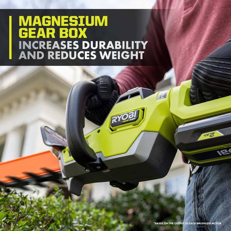 RYOBI 40V HP Brushless Whisper Series 26 in. Cordless Battery Hedge Trimmer (Tool Only) - RY40606BTL