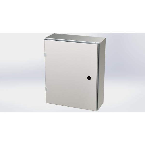 Saginaw Control & Engineering 316 Stainless Steel Electrical Enclosures, 20 in H, 6 in D, 16 in W, NEMA 3R, 4, 4X, 12, 13, Hinged - SCE-20EL1606SS6LP