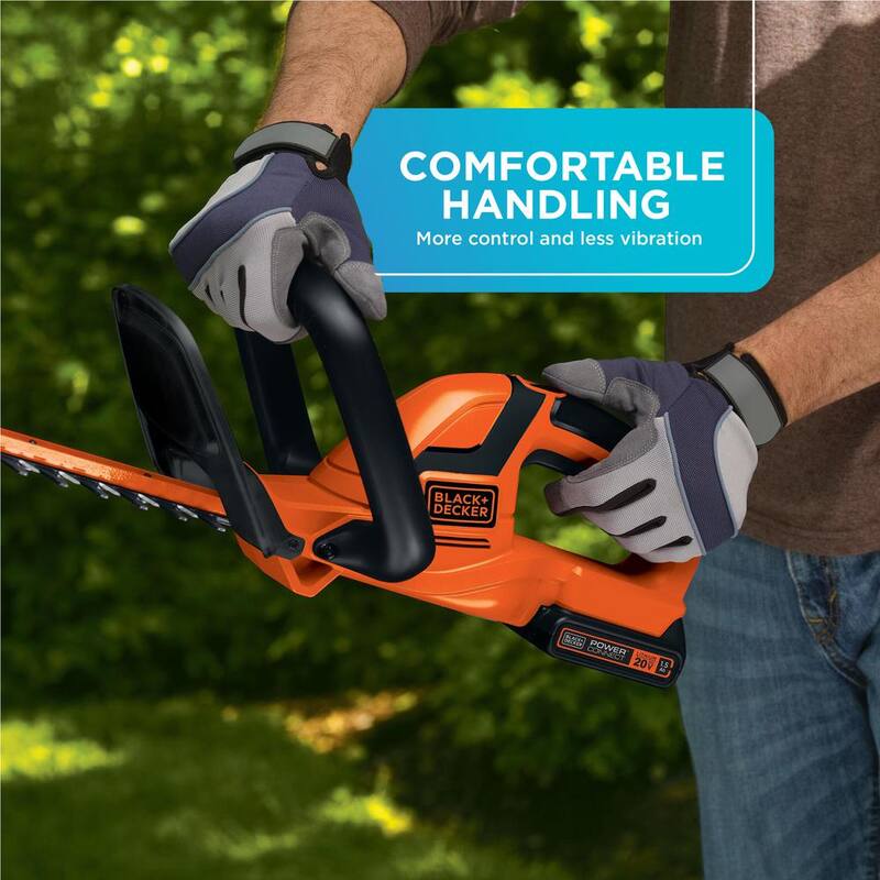 BLACK+DECKER 20V MAX 22in. Cordless Battery Powered Hedge Trimmer (Tool Only) - LHT2220B