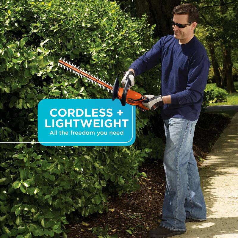 BLACK+DECKER 20V MAX 22in. Cordless Battery Powered Hedge Trimmer (Tool Only) - LHT2220B