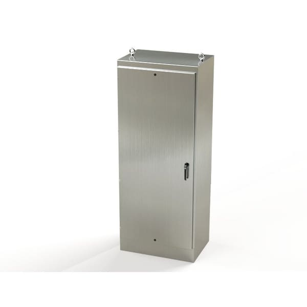 Saginaw Control & Engineering 304 Stainless Steel Electrical Enclosures, 90 in H, 24 in D, 36 in W, NEMA 3R, 4, 4X, 12, 13 - SCE-90EL3624SSFS