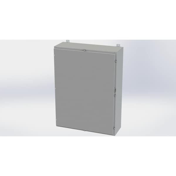 Saginaw Control & Engineering Carbon Steel Electrical Enclosures, 48 in H, 12 in D, 36 in W, NEMA 4, Hinged - SCE-48H3612LP