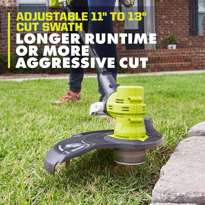 RYOBI ONE+ 18V 13 in. Cordless Battery String Trimmer/Edger (Tool Only) - P2008BTL