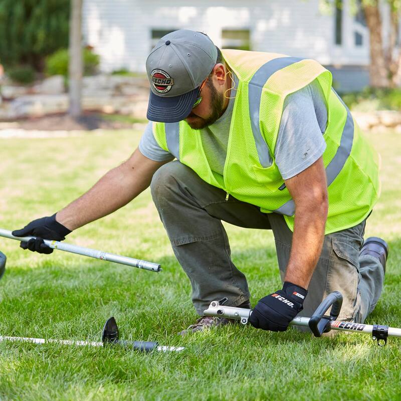 ECHO eFORCE 56V X Series Brushless Cordless Battery Pro Attachment Series String Trimmer with 5.0Ah Battery and Rapid Charger - DPAS-2600SBR2