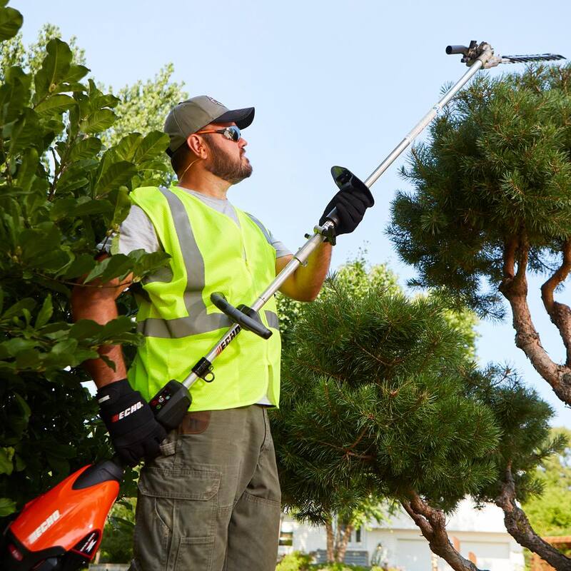 ECHO eFORCE 56V X Series Brushless Cordless Battery Pro Attachment Series String Trimmer with 5.0Ah Battery and Rapid Charger - DPAS-2600SBR2