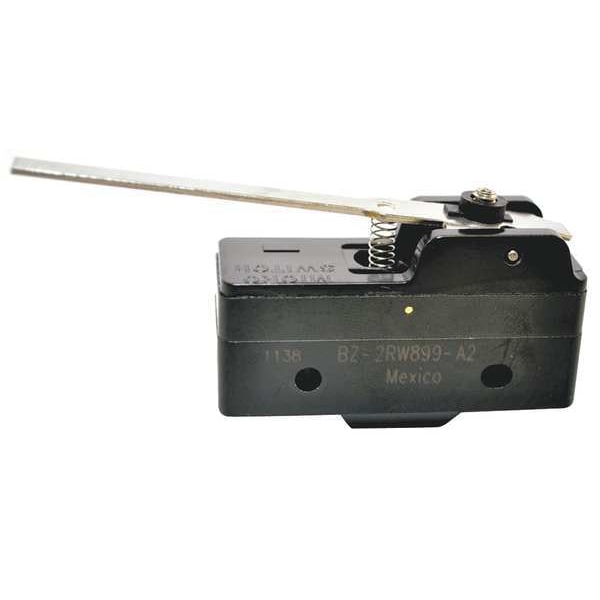 Interruptor de acción rápida industrial de Honeywell, bisagra, actuador de palanca, SPDT, calificación de contacto de 15A @ 120V AC - BZ-2RW899-A2