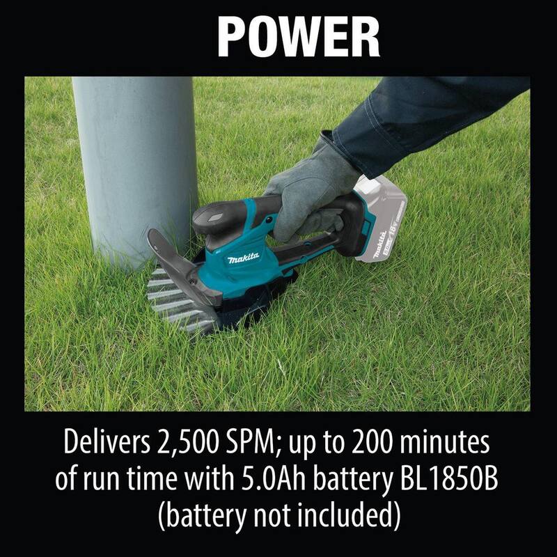 Makita LXT 18V Lithium-Ion Cordless Grass Shear with Hedge Trimmer Blade, Tool Only - XMU04ZX