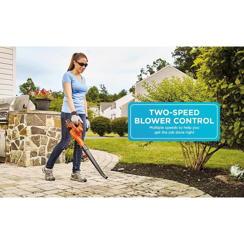 BLACK+DECKER 40V MAX Brushless Cordless Battery Powered String Trimmer (1) 2Ah Battery & Charger & Leaf Blower (Tool Only) - LCC140