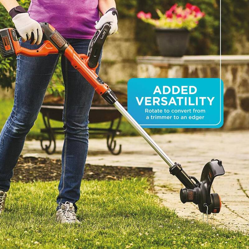 BLACK+DECKER 40V MAX Brushless Cordless Battery Powered String Trimmer (1) 2Ah Battery & Charger & Leaf Blower (Tool Only) - LCC140