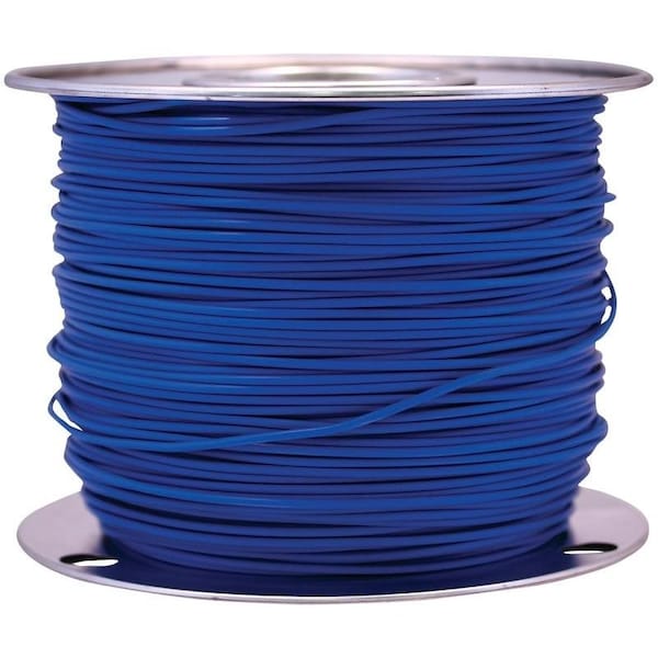 Cci Primary Wire, 10 AWG Wire, 1Conductor, 60 VDC, Copper Conductor, Blue Sheath - 55879923