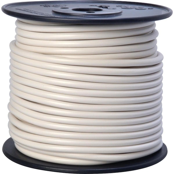 Road Power 100 Ft. 10 Ga. PVC-Coated Primary Wire, White - 55671923