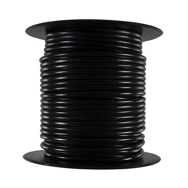 The Best Connection Primary Wire - Rated 80Â°C 12 AWG, Black 100 Ft. - 120C