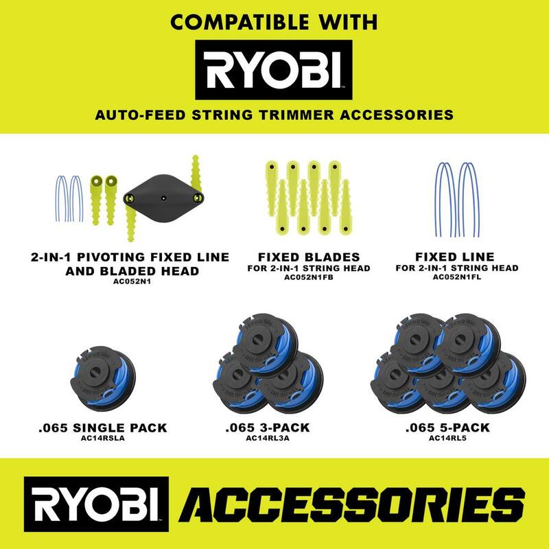RYOBI ONE+ 18V Cordless Battery String Trimmer/Edger, Hedge Trimmer, Blower (3-Tool) w/ (2) 2.0 Ah Batteries and Charger - P20131