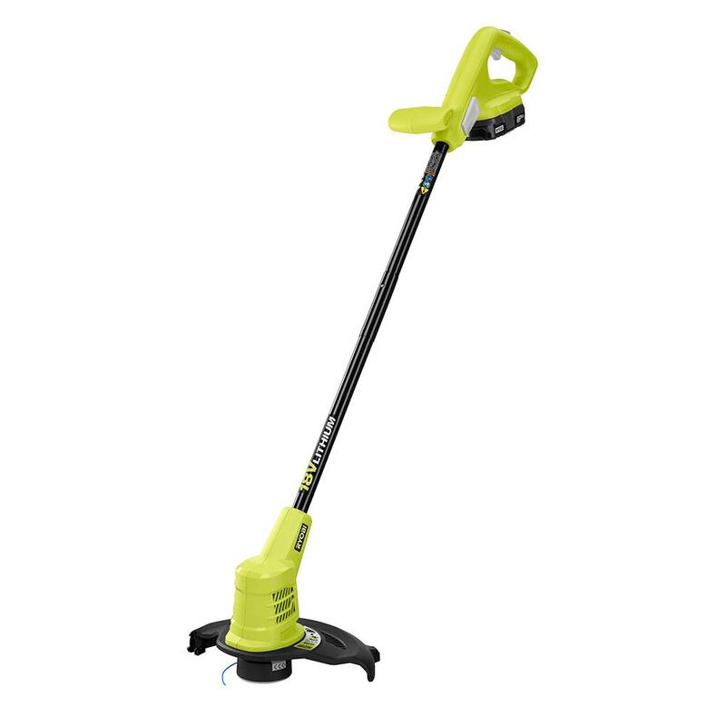 RYOBI ONE+ 18V Cordless Battery String Trimmer/Edger, Hedge Trimmer, Blower (3-Tool) w/ (2) 2.0 Ah Batteries and Charger - P20131