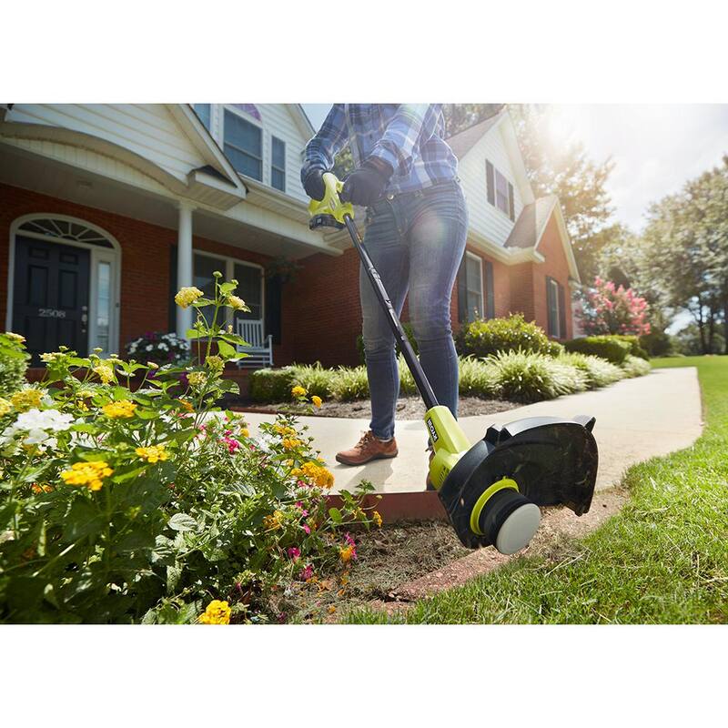 RYOBI ONE+ 18V Cordless Battery String Trimmer/Edger, Hedge Trimmer, Blower (3-Tool) w/ (2) 2.0 Ah Batteries and Charger - P20131