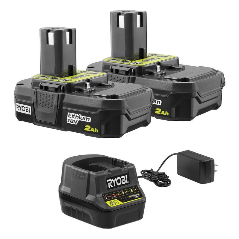 RYOBI ONE+ 18V Cordless Battery String Trimmer/Edger, Hedge Trimmer, Blower (3-Tool) w/ (2) 2.0 Ah Batteries and Charger - P20131