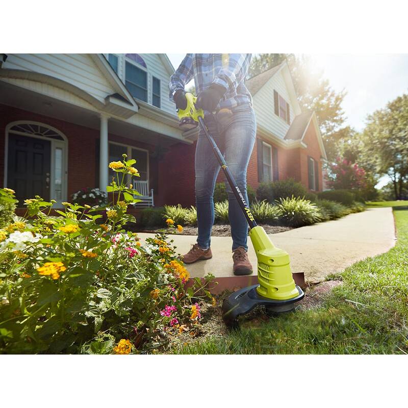 RYOBI ONE+ 18V Cordless Battery String Trimmer/Edger, Hedge Trimmer, Blower (3-Tool) w/ (2) 2.0 Ah Batteries and Charger - P20131