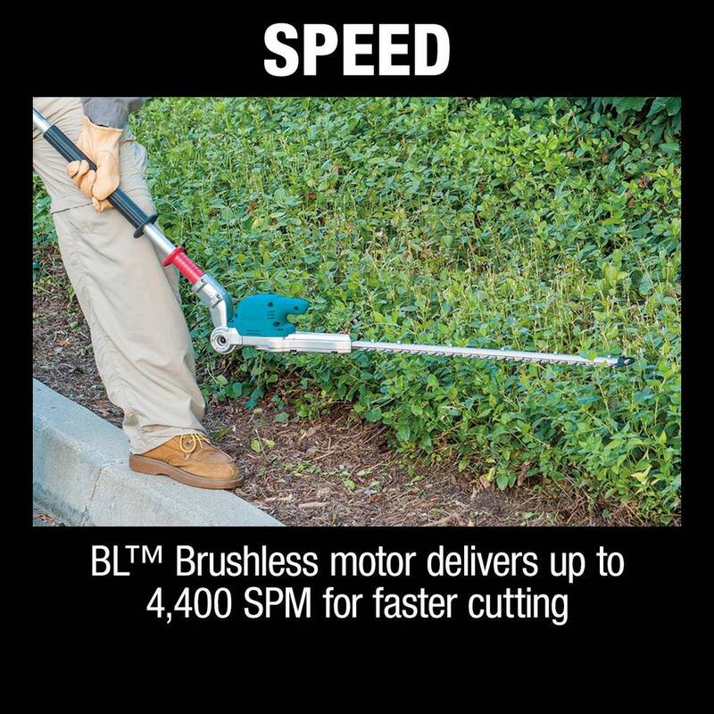 Makita LXT 18V Lithium-Ion Brushless 20 in. Articulating Pole Hedge Trimmer (Tool-Only) - XNU01Z