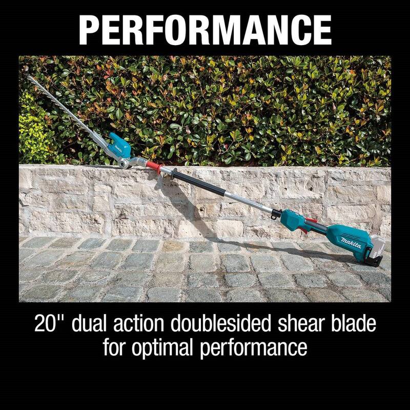 Makita LXT 18V Lithium-Ion Brushless 20 in. Articulating Pole Hedge Trimmer (Tool-Only) - XNU01Z