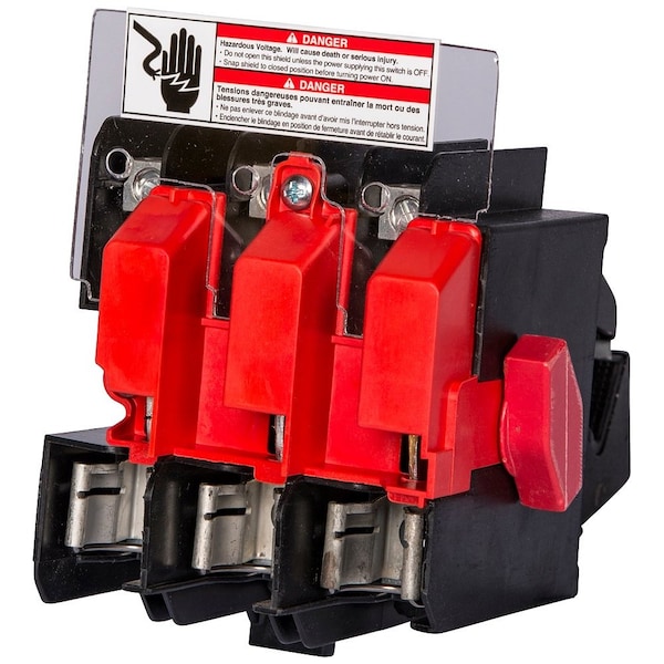 Interruptor de seguridad sin fusible Siemens, alta resistencia, 600V AC, 2PST, 30 A, NEMA 3R - HNF261J