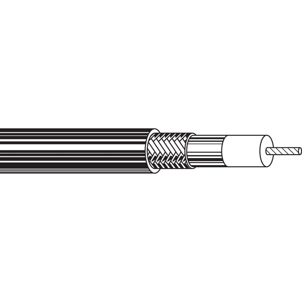 Belden RG8 10 STR BC HDFPE DUOBOND+, 95% TC BRD SHD BELFLEX JKT, 1000FT - B9913F7