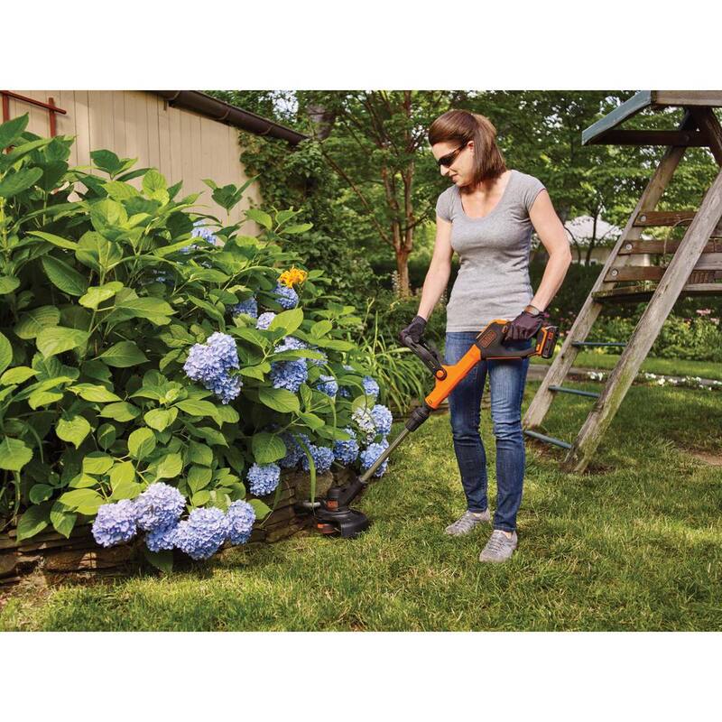 BLACK+DECKER 20V MAX Cordless Battery Powered 2-in-1 String Trimmer & Lawn Edger with (1) 2.5 Ah Battery & Charger - LSTE523