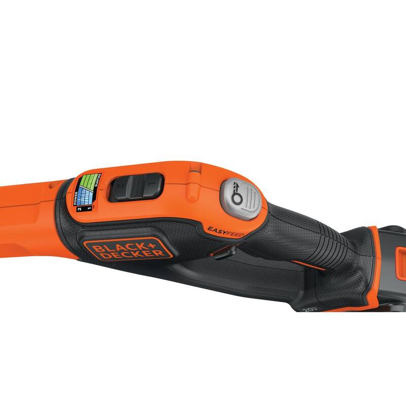 BLACK+DECKER 20V MAX Cordless Battery Powered 2-in-1 String Trimmer & Lawn Edger with (1) 2.5 Ah Battery & Charger - LSTE523