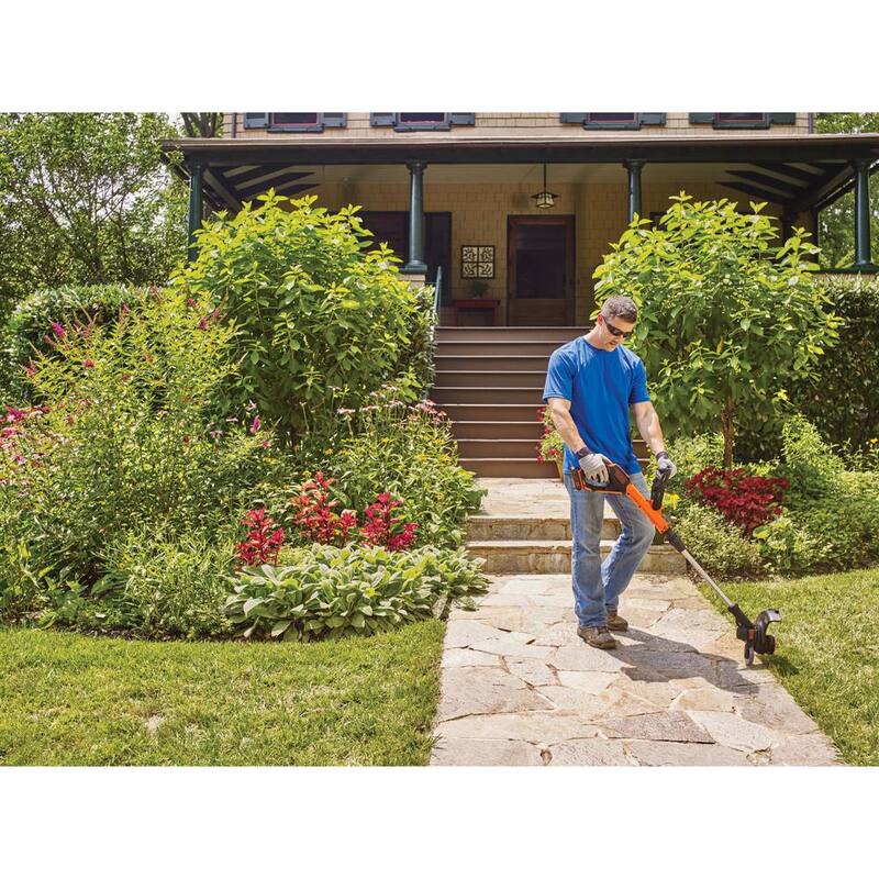 BLACK+DECKER 20V MAX Cordless Battery Powered 2-in-1 String Trimmer & Lawn Edger with (1) 2.5 Ah Battery & Charger - LSTE523