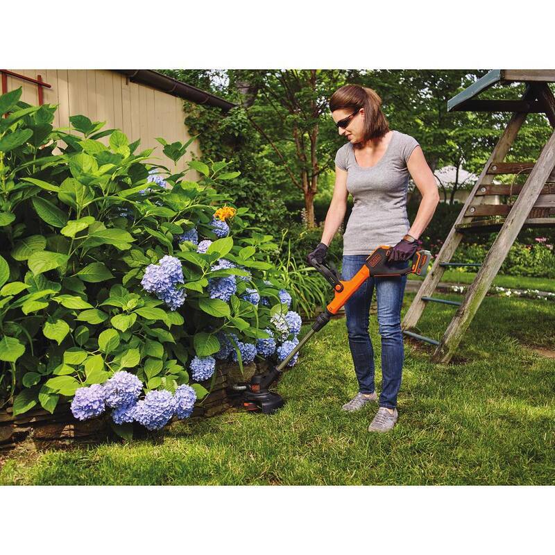 BLACK+DECKER 20V MAX Cordless Battery Powered 2-in-1 String Trimmer & Lawn Edger with (1) 2.5 Ah Battery & Charger - LSTE523