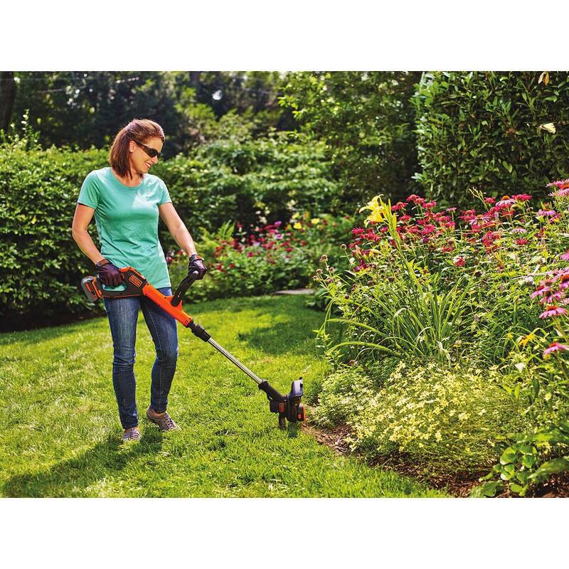 BLACK+DECKER 20V MAX Cordless Battery Powered 2-in-1 String Trimmer & Lawn Edger with (1) 2.5 Ah Battery & Charger - LSTE523