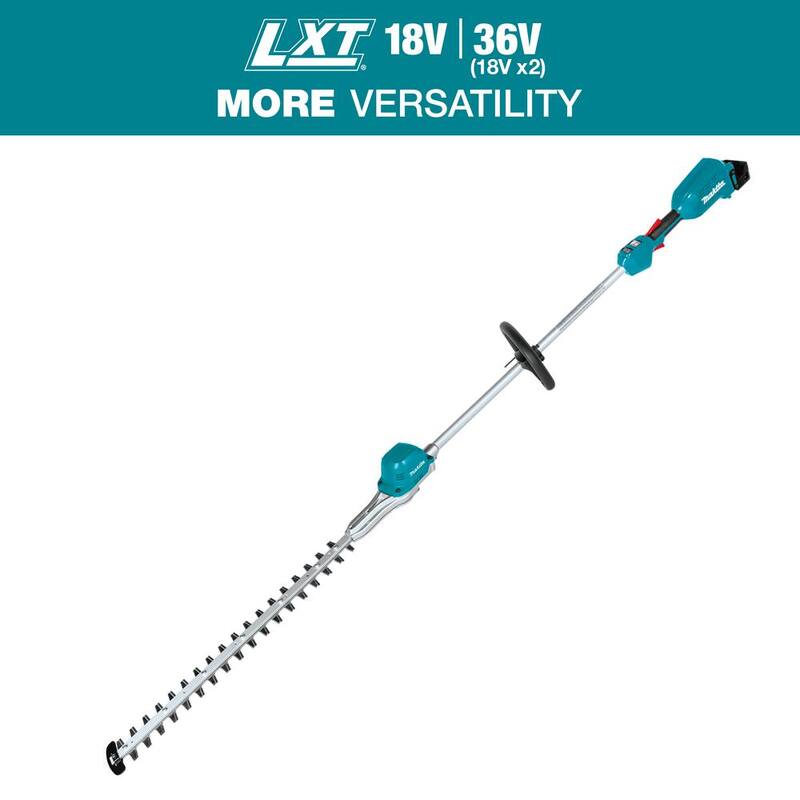 Makita LXT 18V Lithium-Ion Cordless 18 in. Telescoping Articulating Pole Hedge Trimmer Kit, 4.0Ah - XNU05SM1