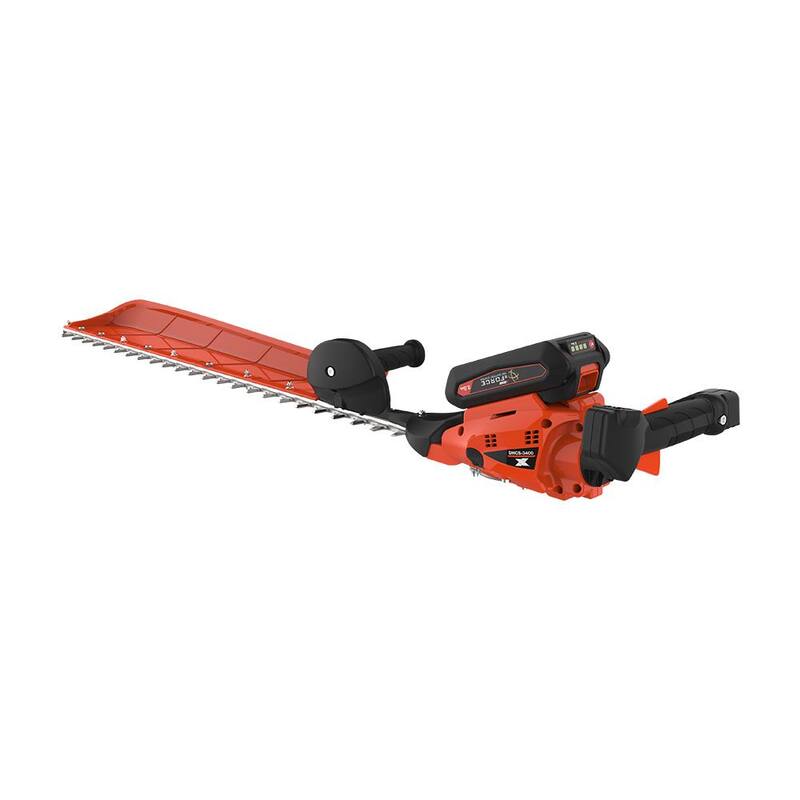 ECHO eFORCE 34 in. 56V X Series Single-Sided Cordless Battery Powered Hedge Trimmer with 2.5Ah Battery and Rapid Charger - DHCS-3400R1