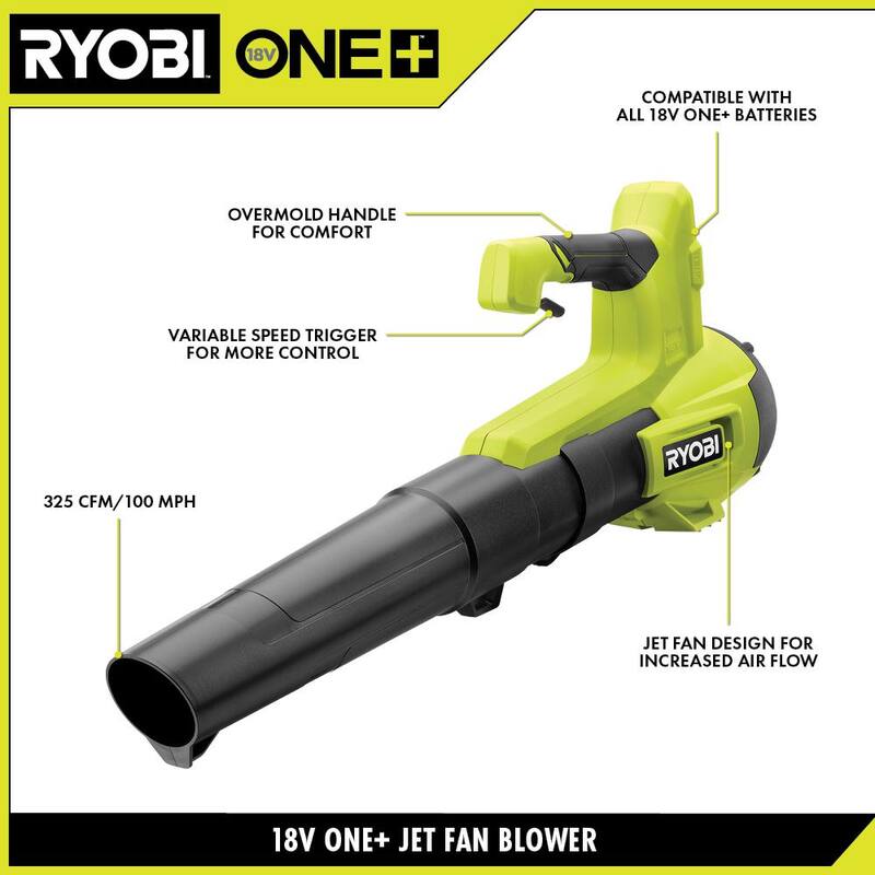RYOBI ONE+ 18V Cordless 13 in. String Trimmer/Edger and Blower with 4.0 Ah Battery and Charger - P2039