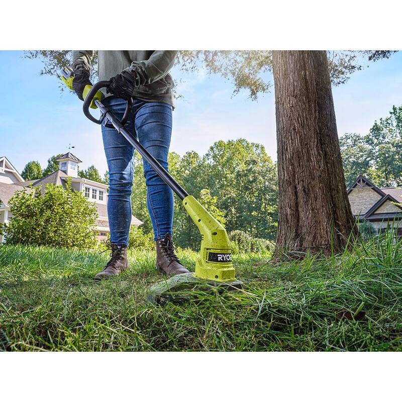 RYOBI 40V 12 in. Cordless Battery String Trimmer with Extra 3-Pack of Spools (Tool Only) - RY402013BTL-AC