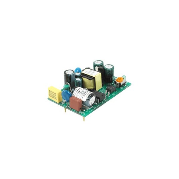 Cui Inc AC to DC Power Supply, 85 to 264V AC, 15V DC, 6W, 0.4A, PCB - VOF-6-15