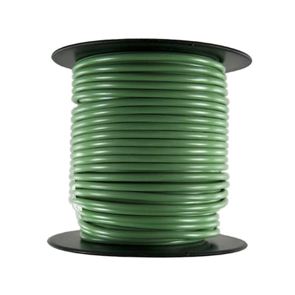 The Best Connection Primary Wire - Rated 80Â°C 18 AWG, Green 100 Ft. - 185C