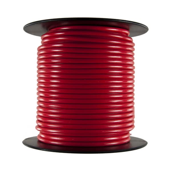 The Best Connection Primary Wire - Rated 80Â°C 14 AWG, Red 100 Ft. - 142C