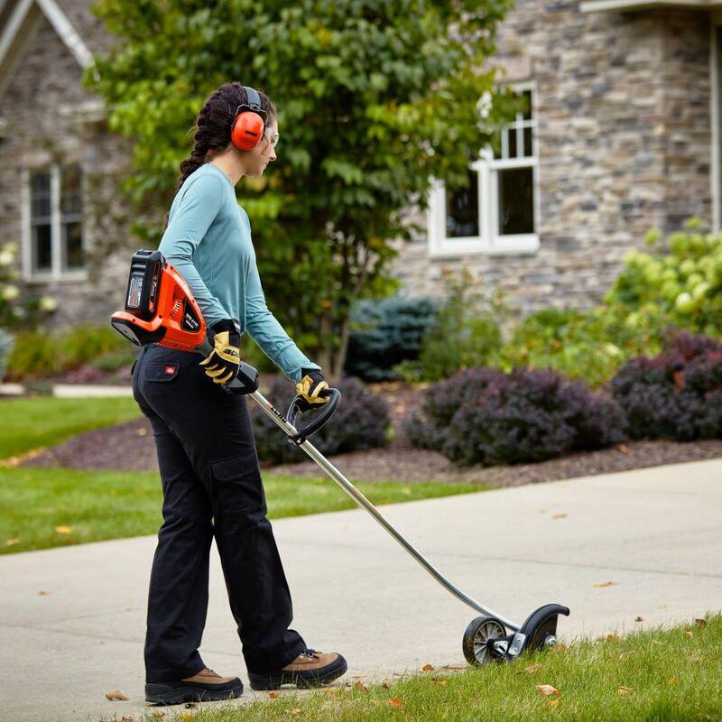 ECHO eFORCE 56-Volt Cordless Battery Powered Brushless Lawn Edger with 2.5Ah Battery and Top Mount Charger - DPE-2100X1