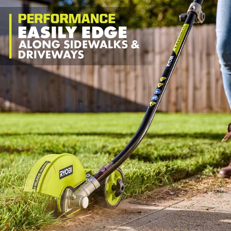 RYOBI 40V Expand-It Cordless Battery Attachment Capable Powerhead and Edger Attachment with 4.0 Ah Battery and Charger - RY40PH01K-RYEDG