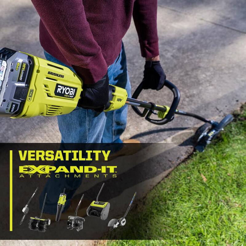 RYOBI ONE+ HP 18V Brushless Attachment Capable String Trimmer w/ Extra 5-Pack Pre-Cut Spiral Line, 6.0Ah Battery & Charger - P20220-AC