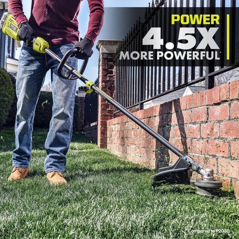 RYOBI ONE+ HP 18V Brushless Attachment Capable String Trimmer w/ Extra 5-Pack Pre-Cut Spiral Line, 6.0Ah Battery & Charger - P20220-AC