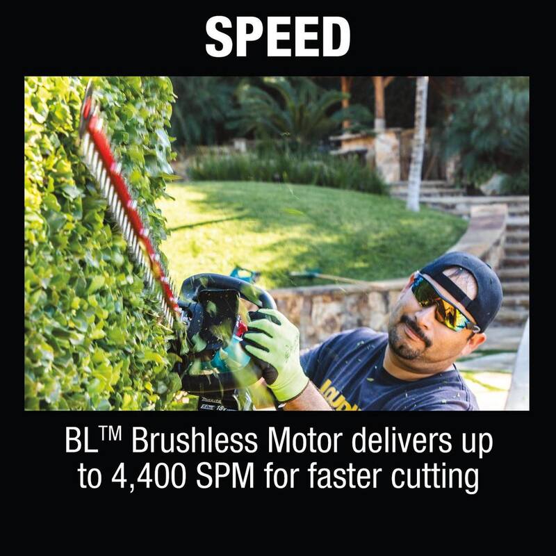 Makita LXT 18V Lithium-Ion Brushless Cordless 30 in. Hedge Trimmer Kit (5.0Ah) - XHU08T