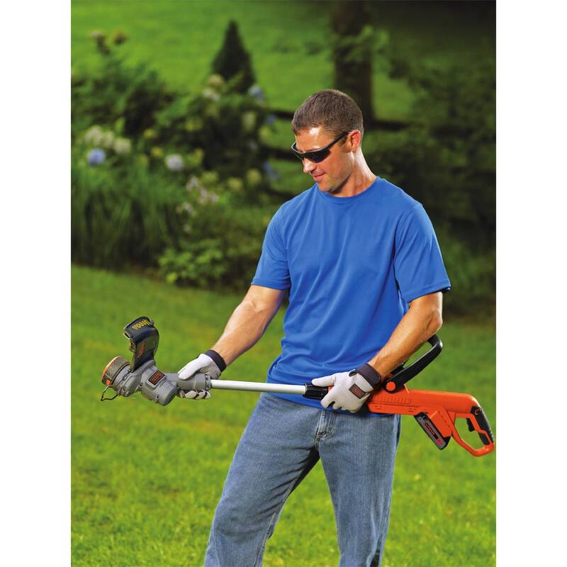 BLACK+DECKER 20V MAX Cordless Battery Powered 2-in-1 String Trimmer & Lawn Edger with 3-Pack of Trimmer Line - LST3003ZP