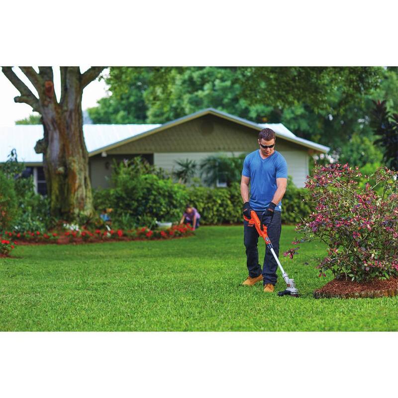 BLACK+DECKER 20V MAX Cordless Battery Powered 2-in-1 String Trimmer & Lawn Edger with 3-Pack of Trimmer Line - LST3003ZP