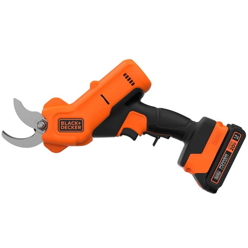 BLACK+DECKER 20-Volt Cordless Electric Pruner with 1.5Ah Battery and Charger - BCPR320C1