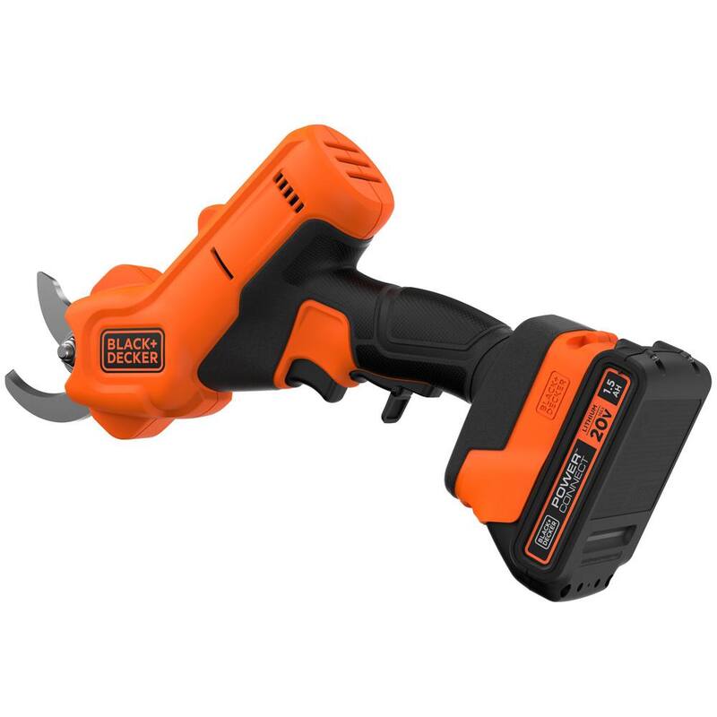 BLACK+DECKER 20-Volt Cordless Electric Pruner with 1.5Ah Battery and Charger - BCPR320C1