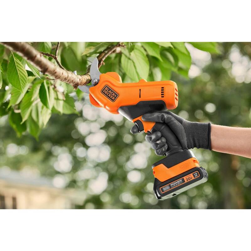BLACK+DECKER 20-Volt Cordless Electric Pruner with 1.5Ah Battery and Charger - BCPR320C1