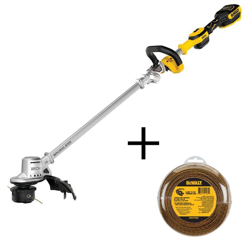 DEWALT 20V MAX Brushless Cordless Battery Powered String Trimmer (Tool Only) with Trimmer Line - DCST922BW1DT802
