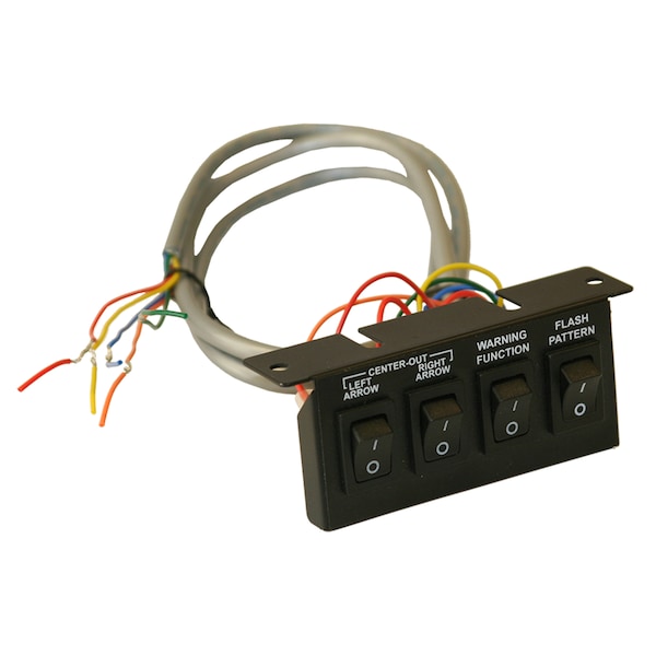Productos para compradores Panel de 4 Interruptores Negro 3-On/Off 1-Momentáneo - 6391204